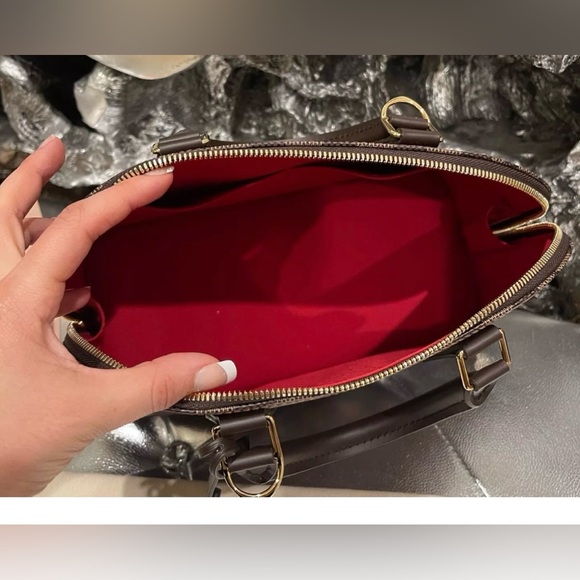 Louis Vuitton Alma Top Handle  Bag Brown Canvas - Picture 8 of 16